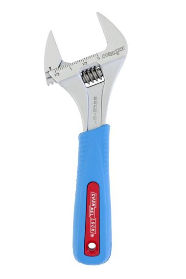 Channellock 8in CODE BLUE Extra Wide Adj. Wrench