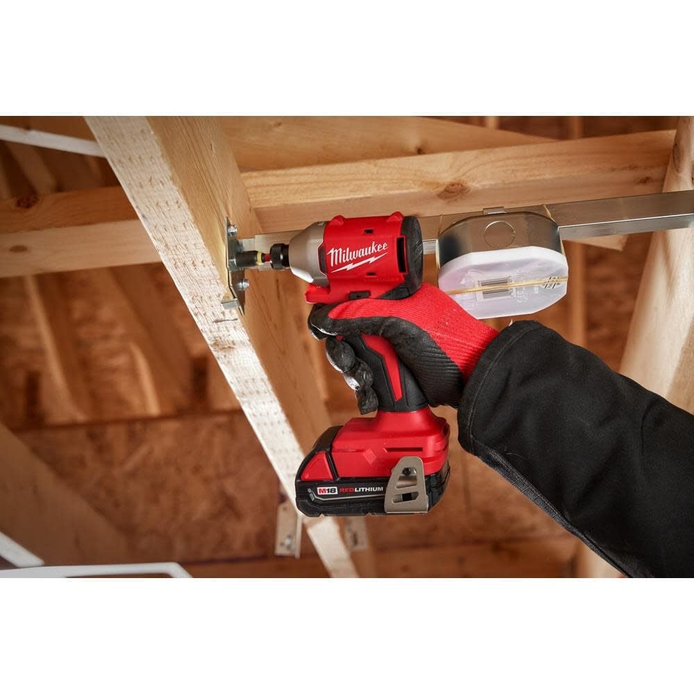 Milwaukee M18 Compact Brushless 1/4 Inch Hex Impact Driver (Bare Tool)-Reconditioned, large image number 10