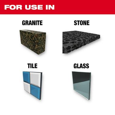Milwaukee 4 pc Tile and Natural Stone Bit Set, large image number 1