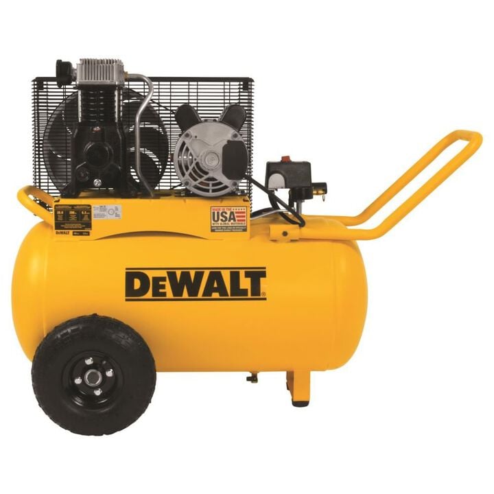 DEWALT Portable Horizontal Electric 20 Gallon 200 PSI Air Compressor
