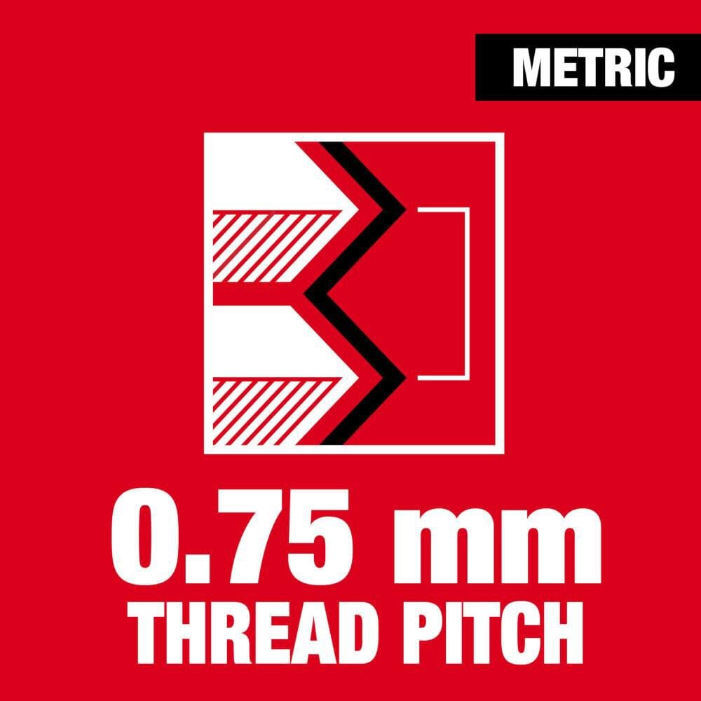 Milwaukee M4-0.75 mm 1-Inch Hex Threading Die, large image number 2