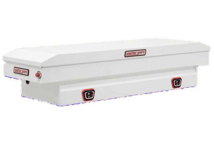 Weather Guard Saddle Truck Tool Box Steel Compact White, large image number 0