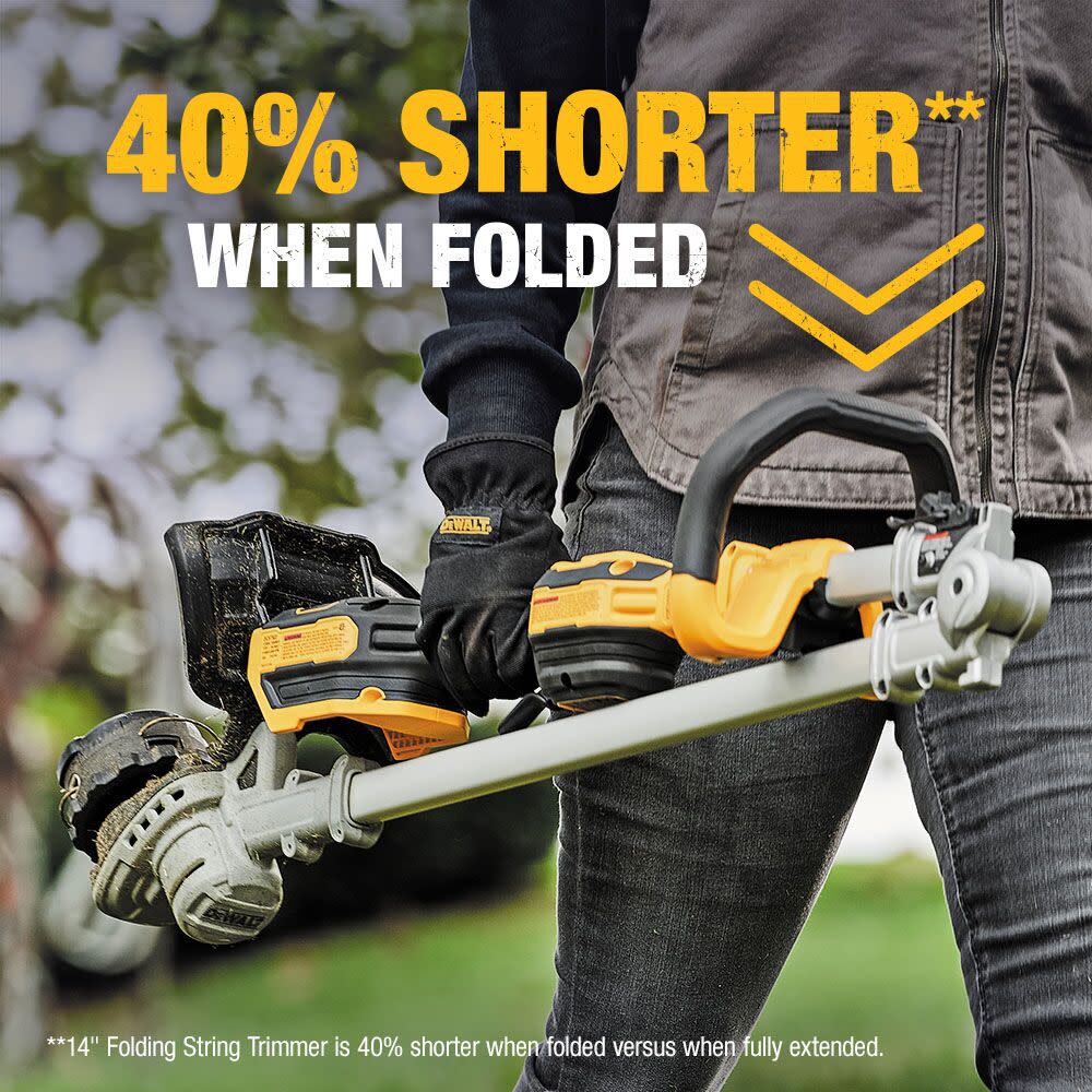 Dewalt 20v max dcst922b cheap folding string trimmer