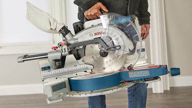 Bosch PROFACTOR 18V Surgeon 12in Dual Bevel Slide Miter Saw Kit with 1 CORE18V 8.0 Ah PROFACTOR Performance Battery, large image number 9