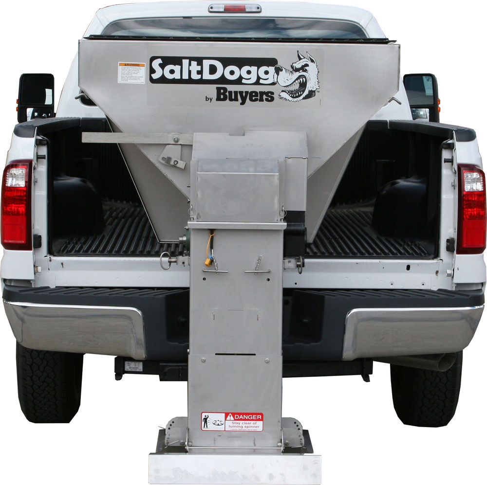 Buyers Products Company SaltDogg 7ft 1.8 Cubic Yard Gas Stainless Hopper Spreader with Extended Chute, large image number 3