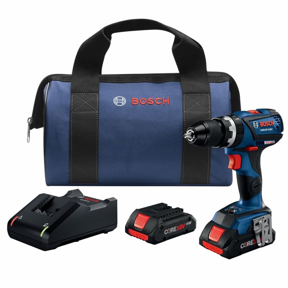Bosch 18V EC Compact Tough 1/2in Hammer Drill/Driver Kit, large image number 1
