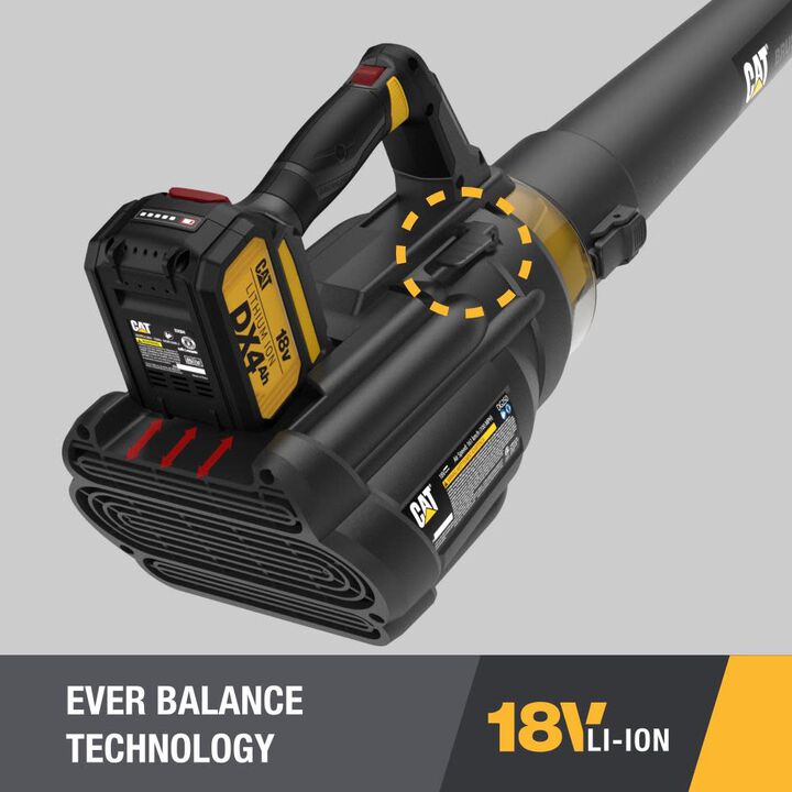 CAT DG250 18V Brushless 100 MPH 450 CFM Cordless Leaf Blower Kit, large image number 7