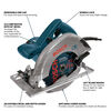 Bosch 7 1/4in Left Blade Circular Saw, small image number 2