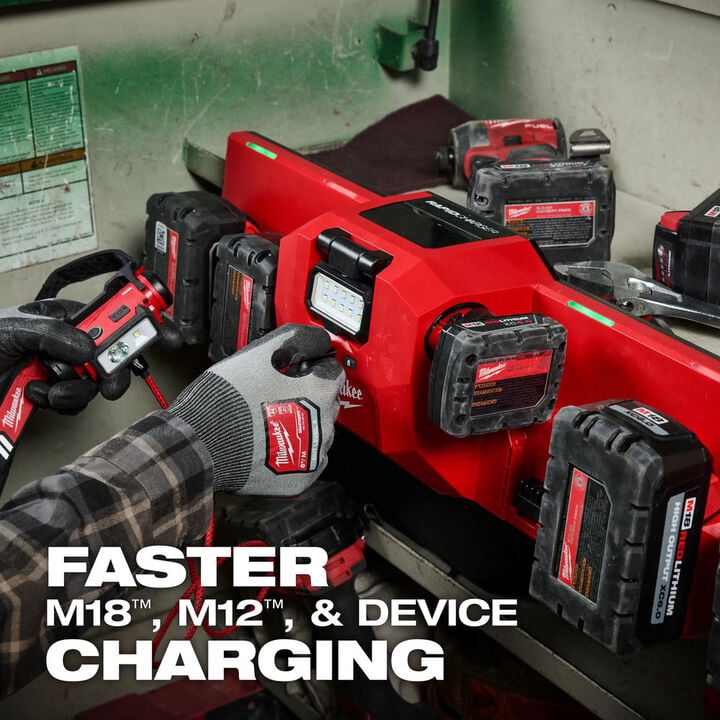 Milwaukee M18 & M12 Rapid Charger & (2) XC6.0 Battery Pack 2 Pack Bundle, large image number 5