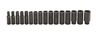 Wright Tool 1/2 In. Dr. 16 pc. Impact Metric Socket Set 10 mm to 27 mm 6 Pt. Deep, small