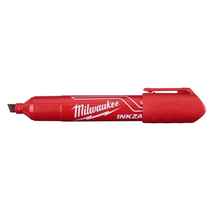 Milwaukee INKZALL Large Chisel Tip Red Marker, large image number 1
