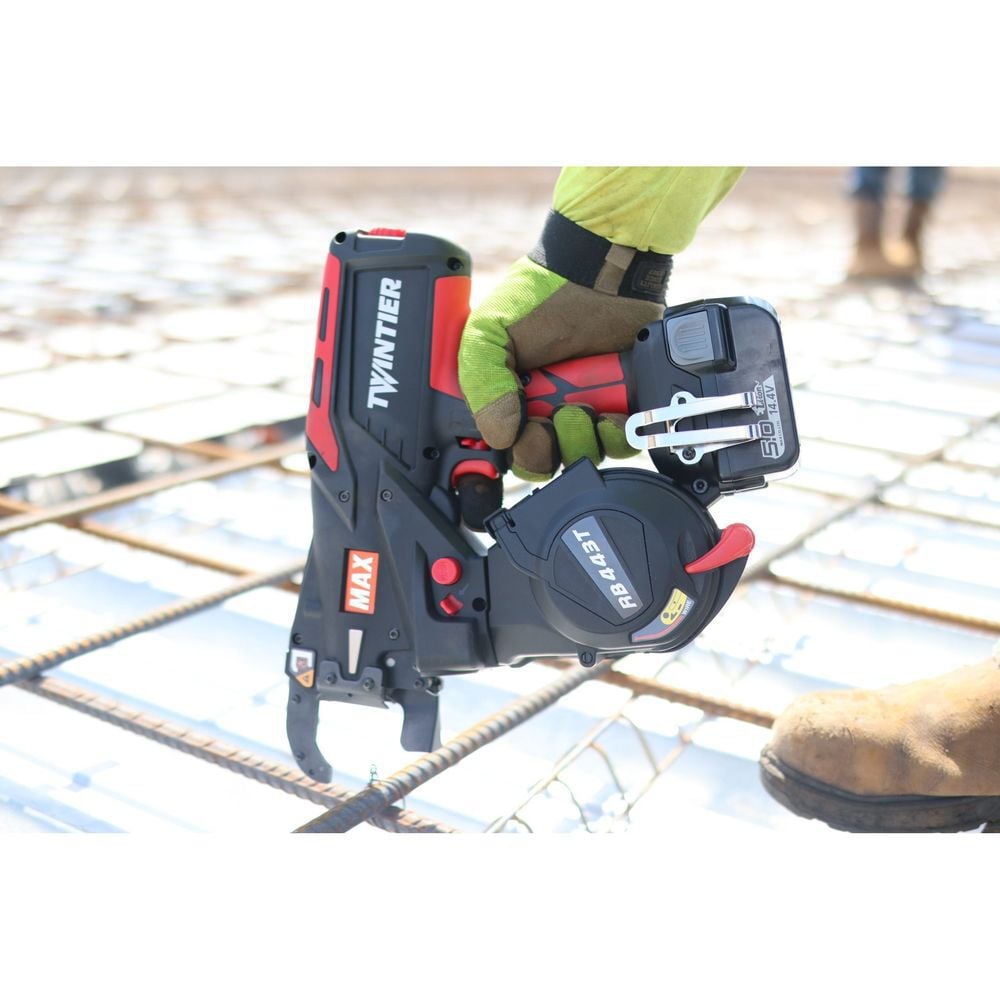 MAX USA TWINTIER Battery-Powered Rebar Tying Tool #7 x #7 with 19ga Wire, large image number 3