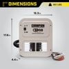 Champion Power Equipment Champion Power Equipment 50-Amp Indoor-Rated Manual Transfer Switch with 30-Foot Generator Power Cord and Weather-Resistant Power Inlet Box, small