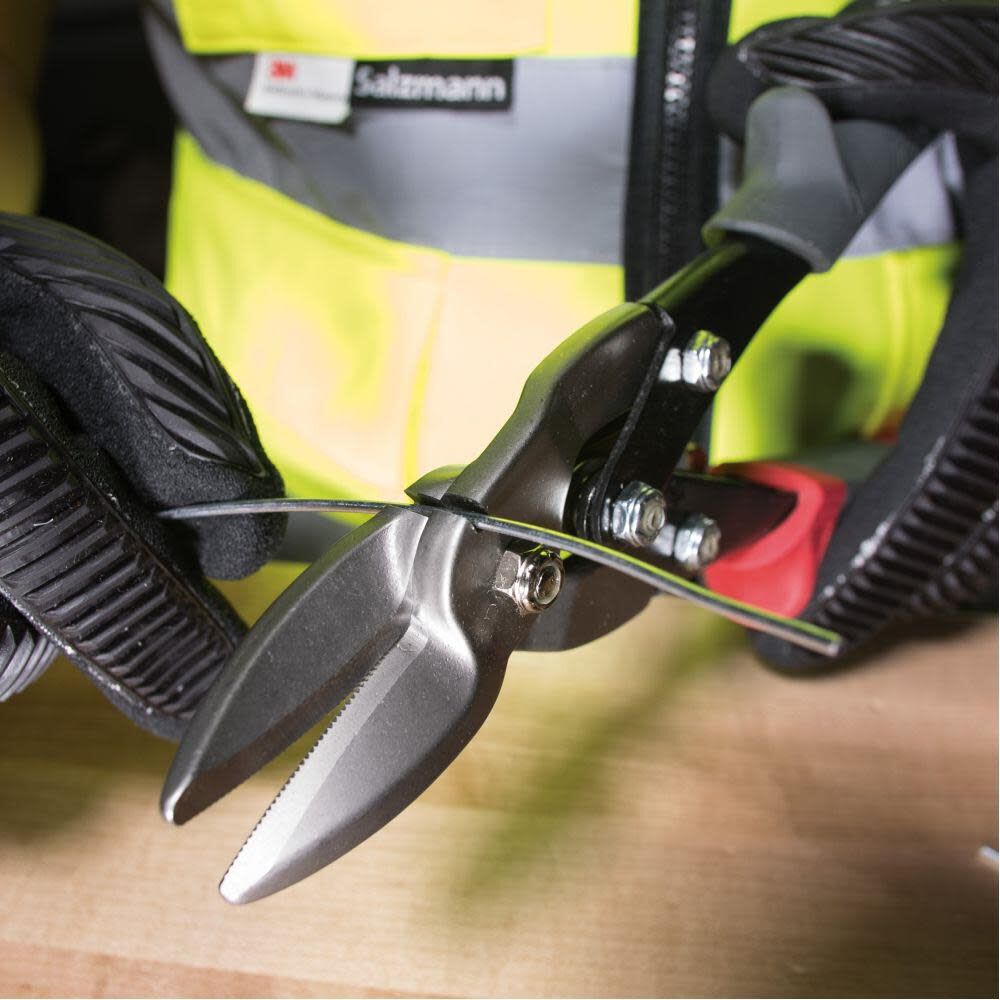 Klein Tools Aviation Snips with Wire Cutter Left, large image number 6