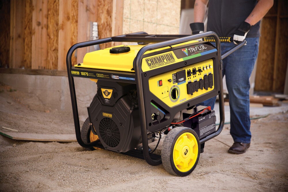 Champion Power Equipment 16,875-Watt Electric Start Tri Fuel 49 State Home Backup Portable Generator, large image number 11