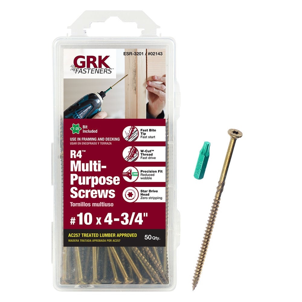 GRK Fasteners R4 Screw Handy-Pak 10 x 4in3/4, large image number 1