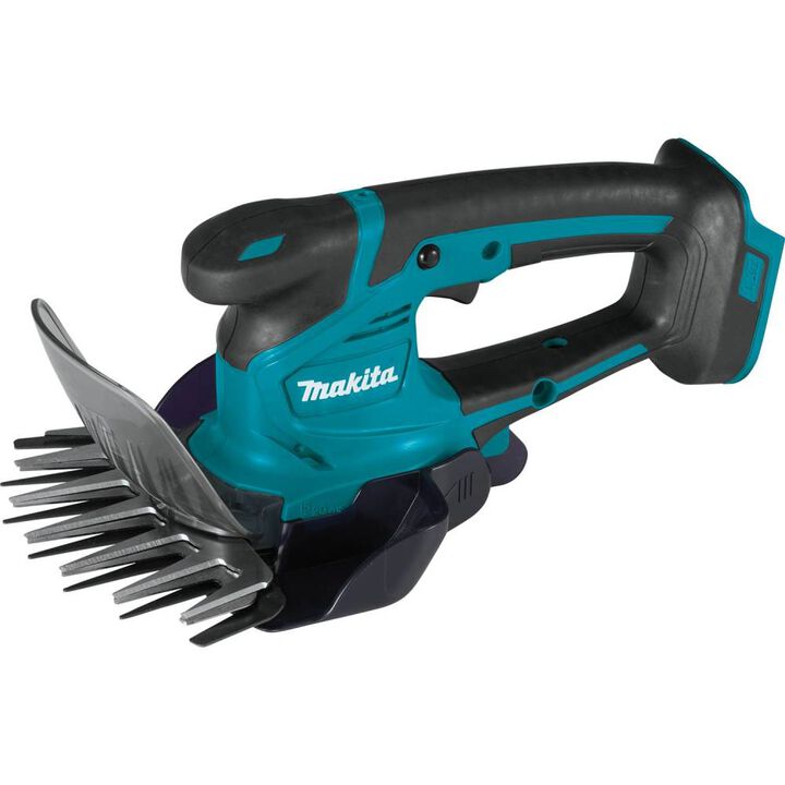 Makita 12V Max CXT Reciprocating Saw Kit, Grass Shear, Floor Blower, and Adjustable Beam LED Flashlight, large image number 1