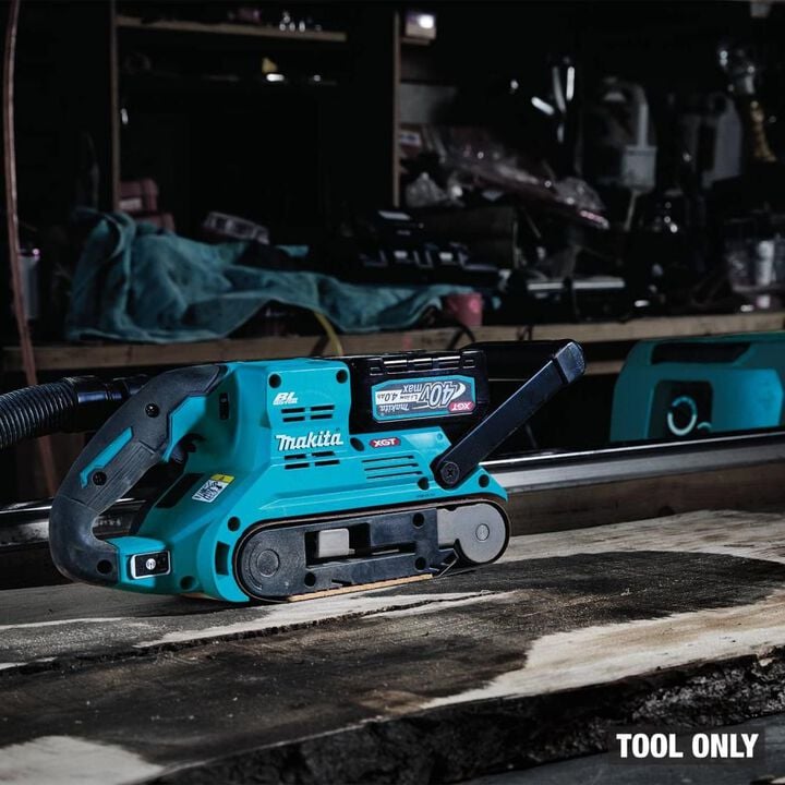 Makita 40V max XGT Brushless Cordless 3 Inch x 21 Inch Belt Sander, AWS Capable (Bare Tool), large image number 2