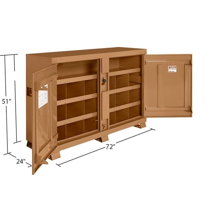 Knaack Model 129 48 Cu-Ft. Tan Steel Bin Storage Cabinet, large image number 3
