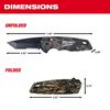 Milwaukee FASTBACK Camo Spring Assisted Folding Knife, small image number 3