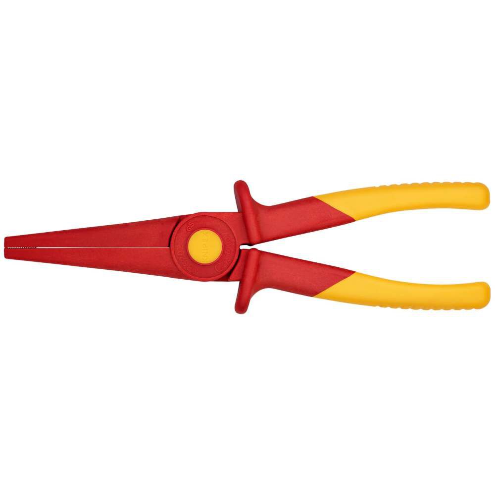 Knipex 8-3/4 Inch Flat Nose Plastic Pliers with 1000V Insulated Handle, large image number 3