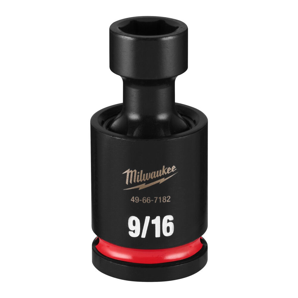 Milwaukee SHOCKWAVE Impact Duty 1/2 Inch Drive 9/16 Inch Standard Swivel Socket - 49-66-7182