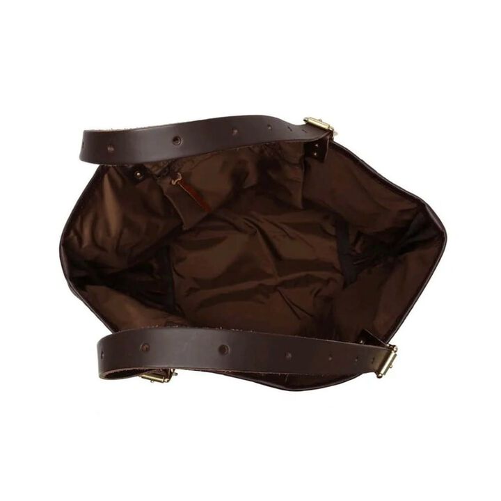 Duluth Pack Pebbled Brown Leather Market Tote, large image number 2