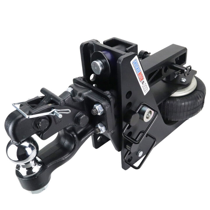 Shocker Hitch HD 20K Max Black 2 Inch Air Hitch with 16K Pintle & 2 Inch Ball, large image number 0
