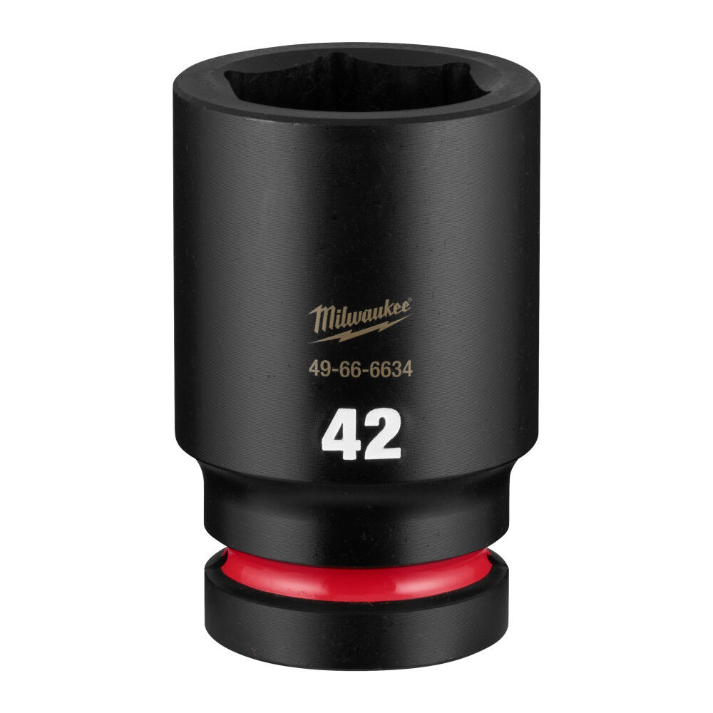 Milwaukee SHOCKWAVE Impact Duty 1 Inch Drive 42mm Deep 6 Point Socket - 49-66-6634