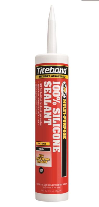Titebond 10.1 Oz 100% Silicone Sealant - White