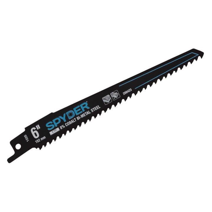 Spyder 6 Inch 6 TPI Bi-Metal Reciprocating Saw Blade