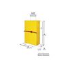 Justrite 45 Gallon Yellow Steel Self Close Flammable Cabinet, small image number 2