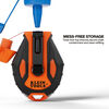 Klein Tools Smooth Retractable 100 Ft. Chalk Reel with Blue Chalk Refill, small image number 4