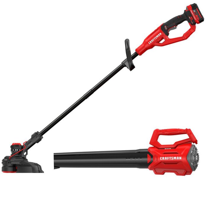 CRAFTSMAN V20 13 Inch String Trimmer & Blower Combo Kit, large image number 4