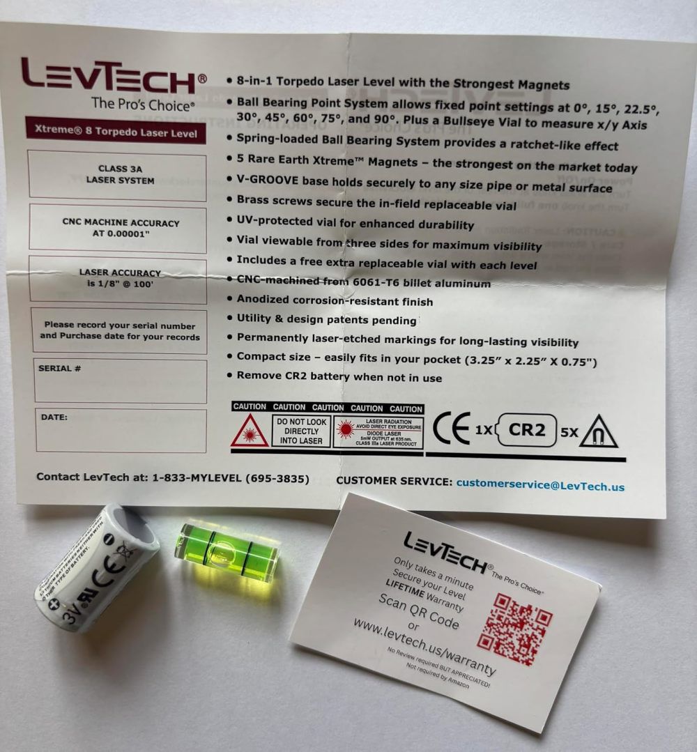 LevTech Xtreme 8 Red Laser Level, large image number 7