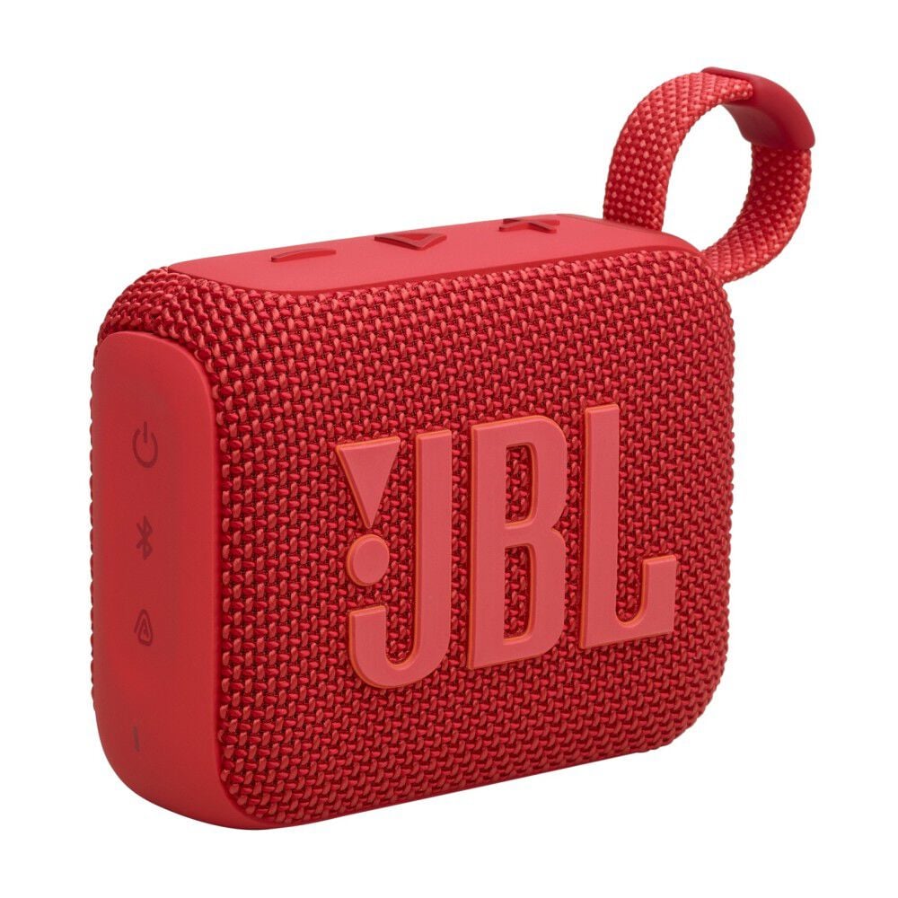 JBL Go 4 Waterproof Bluetooth Speaker, Red - JBLGO4REDAM