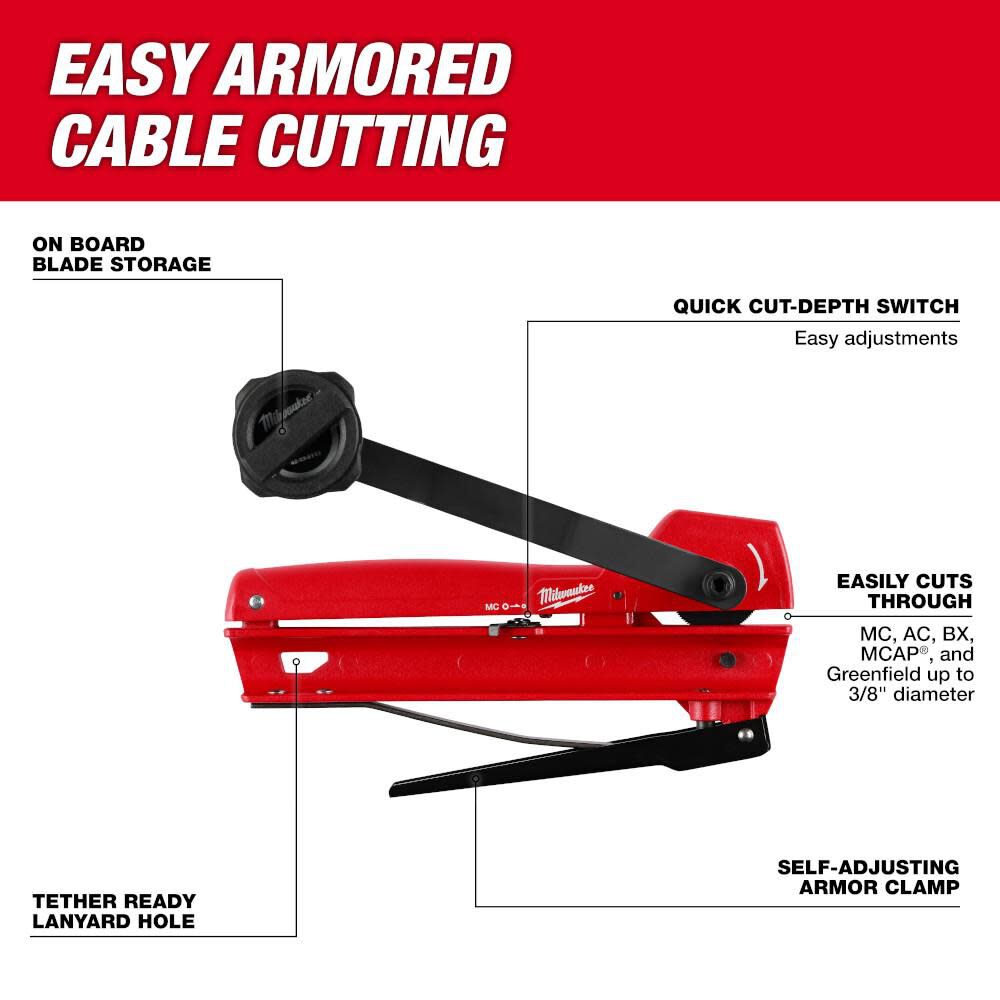 Milwaukee Armored Cable Cutter, large image number 3