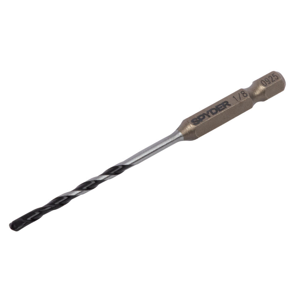 Spyder 1/8 Inch x 3 Inch Carbide-Tipped Impact Shank Hammer Drill Bit, large image number 1