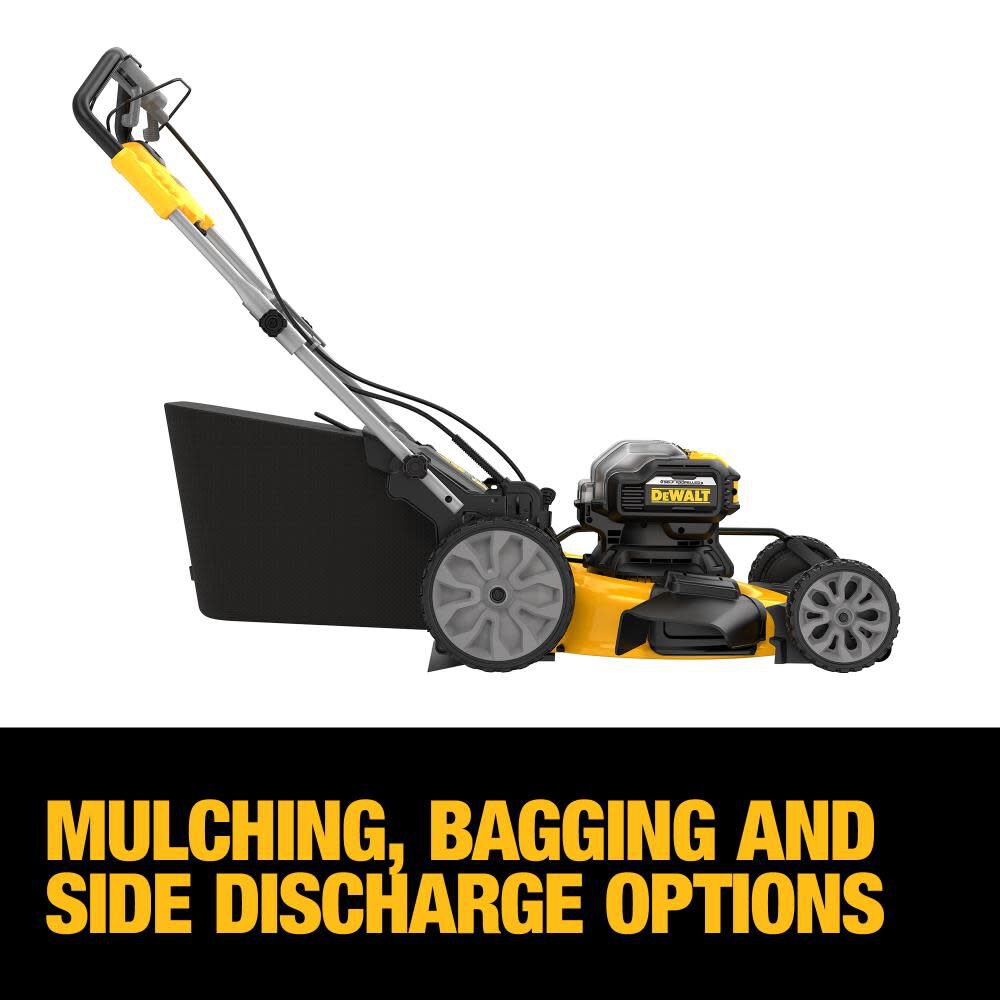 DEWALT 2X20V MAX XR Lawn Mower Brushless Cordless 21 1 2in Rear