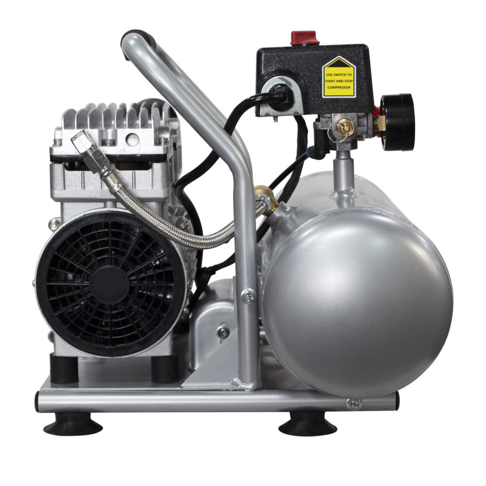 California Air Tools Ultra Quiet Oil-Free Corded 1HP 2 Gallon Industrial Aluminum Tank Air Compressor with Long Life Motor-Pump, large image number 10