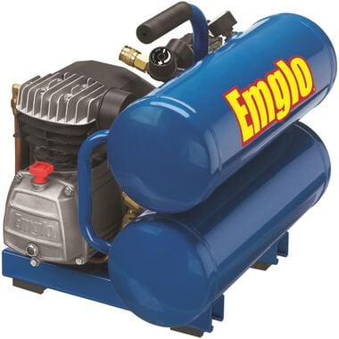 Emglo Heavy-Duty 4 gal Oil-Lube Stacked Tank Contractor Air Compressor, large image number 3