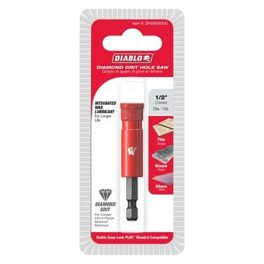 Diablo Tools 1/2in Diamond Grit Hole Saws, large image number 1