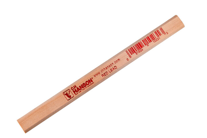 C H Hanson Carpenter Pencil-Red Lead, large image number 1