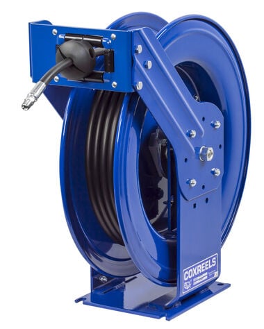 Coxreels Hose Reel Supreme Duty Spring Rewind for Grease/Hydraulic Oil 3/8in ID 50' 4000 PSI