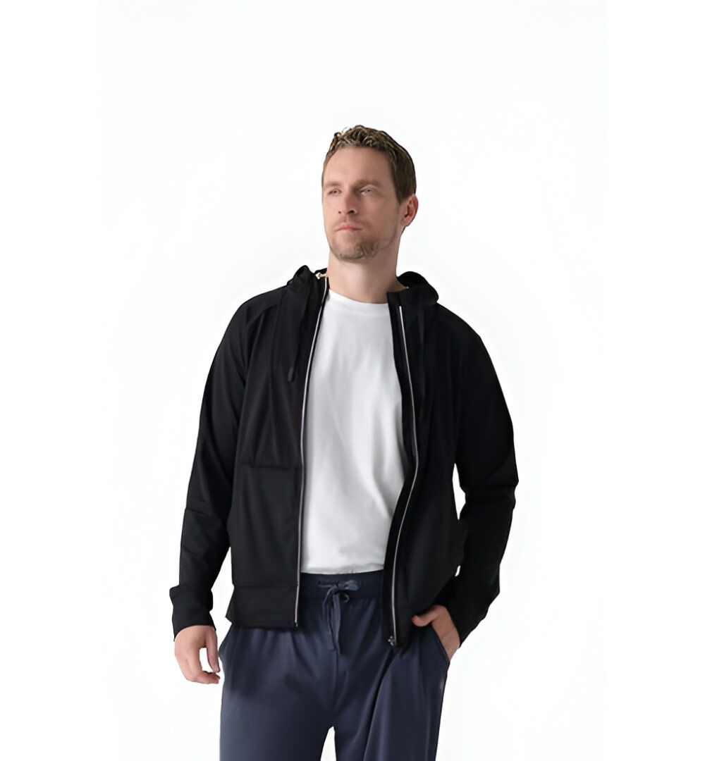 FIELDSHEER Mens Everyday Full Zip Hoodie, large image number 2