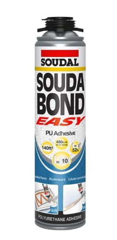 Soudal 24 Oz Aerosol Can Gun Soudabond Easy PU Adhesive