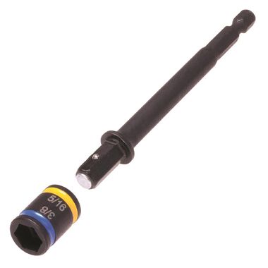 Malco Products 4in Cleanable Reversible Hex Chuck Driver 3/8 & 5/16, large image number 1