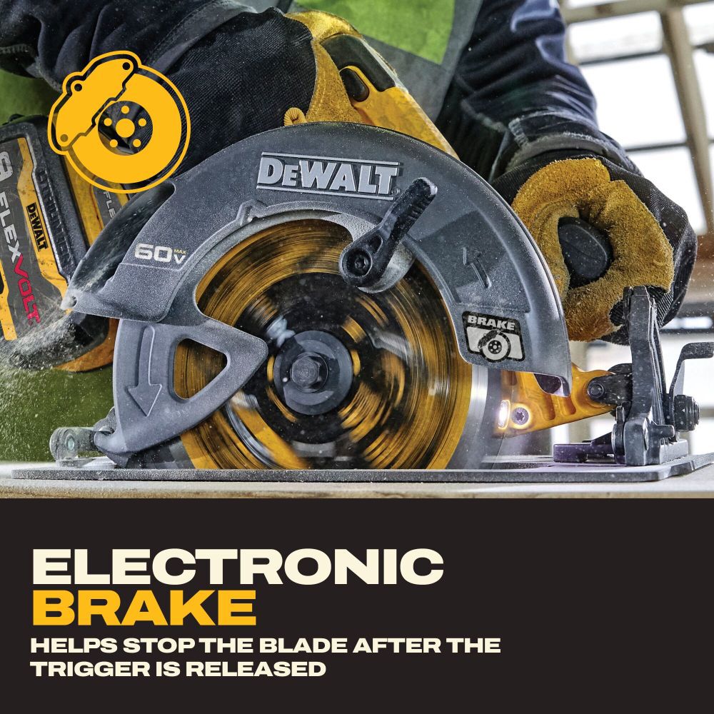 DEWALT 60V FLEXVOLT 7-1/4 Inch Circular Saw with Tool Connect Kit, large image number 7