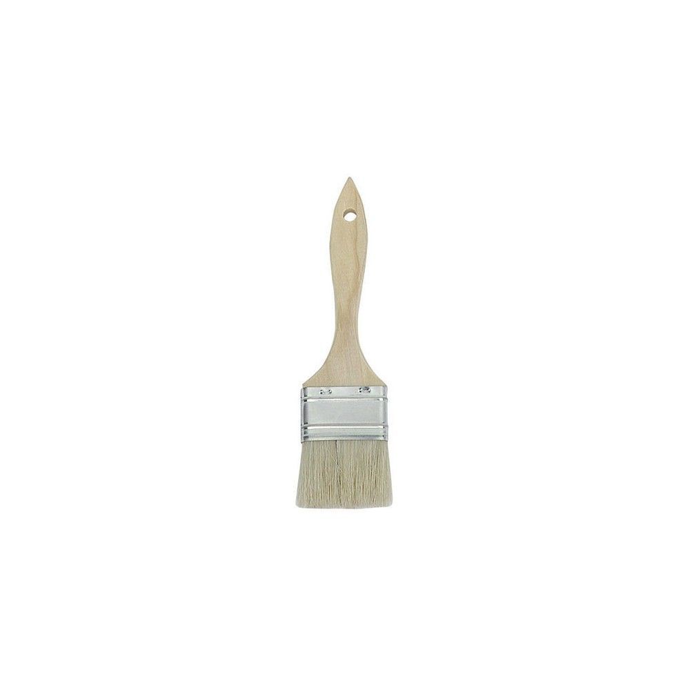 Magnolia Brush 3 x 1 1/2 Inch White Natural Bristle Low Cost Paint Chip Brush, large image number 2