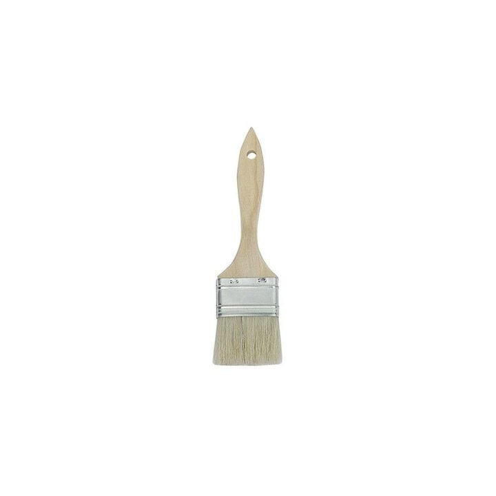 Magnolia Brush 3 x 1 1/2 Inch White Natural Bristle Low Cost Paint Chip Brush, large image number 1